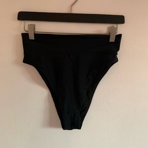 Aerie cheeky cut black swimwear bottom